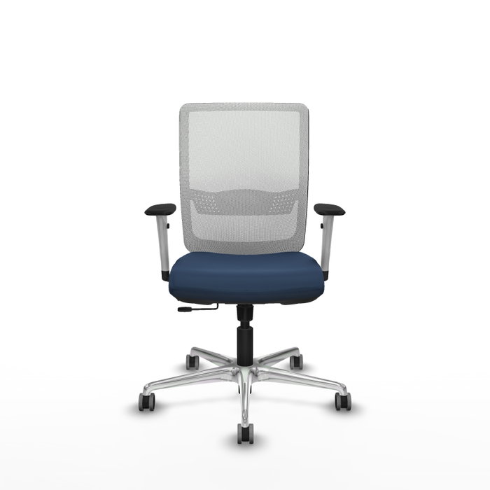 PIQUERAS Y CRESPO Silla de oficina Haches Azul marino y Blanco PIQUERAS Y CRESPO Silla de oficina Haches Azul marino y Blanco