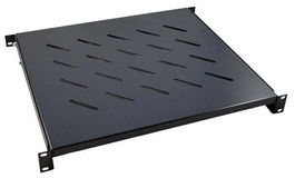 MicroConnect Bandeja Fija Ajustable para Racks de Fondo 600mm 1U Compatible con Armarios de 19"