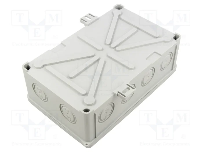 SIMET Caja de conexiones gris con diafragmas de membranas