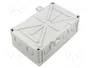 SIMET Caja de conexiones gris con diafragmas de membranas