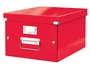 Leitz Click & Store Caja de almacenamiento universal mediana roja 281x200x369 mm para documentos A4