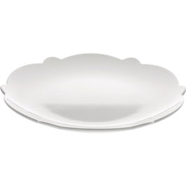 Alessi MW01/5 Plato de Postre Porcelana Juego 4 Piezas Diseñado por Marcel Wanders Colección Dressed