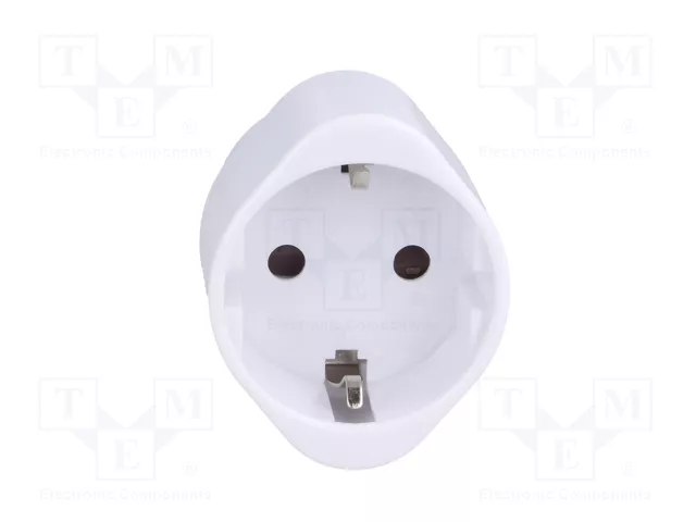 GOOBAY Adaptador de viaje con conector con toma de tierra, blanco GOOBAY Adaptador de viaje con conector con toma de tierra, blanco