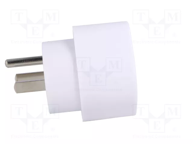 GOOBAY Adaptador de viaje con conector con toma de tierra, blanco GOOBAY Adaptador de viaje con conector con toma de tierra, blanco