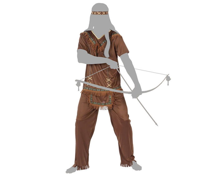 Disfraz Indio Hombre Adulto Marrón XL