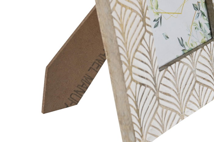 DKD Home Decor Marco Foto 13X18 Pikoh Urban Marron Blanco 22.5 x 28 x 2 cm
