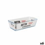 Fuente para Horno Quttin Vidrio Rectangular 825 ml 23,1 x 10 x 6,1 cm (6 Unidades)