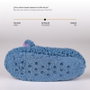 Zapatillas De Casa Suela Blanda Aplicaciones Stitch Azul 36-39