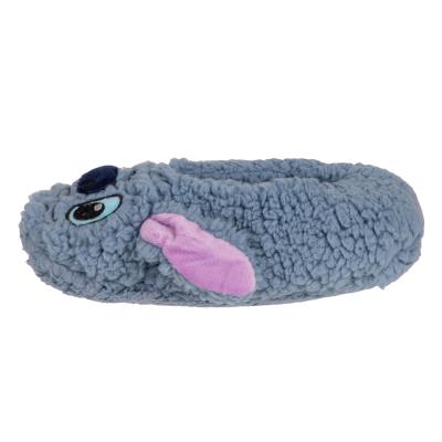 Zapatillas De Casa Suela Blanda Aplicaciones Stitch Azul 36-39