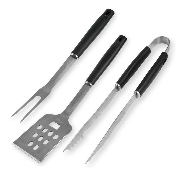 Algon Bbq Set de 3 Accesorios BBQ Cr Black