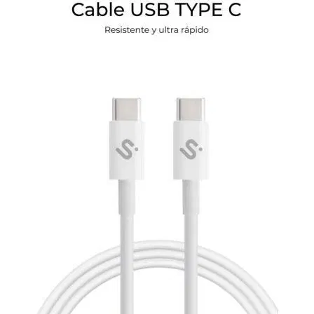 Subblim Cable USB-C a USB-C Cable Plus 100W Carga Rápida y Transferencia 480Mbps 2m Blanco
