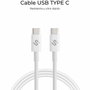 Subblim Cable Plus 100W USB-C a USB-C 2m Blanco
