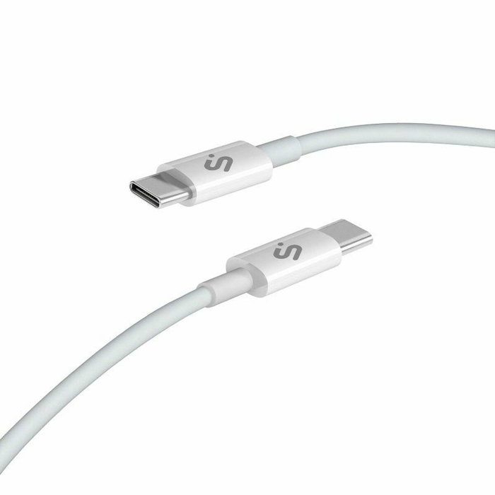 Subblim Cable Plus 100W USB-C a USB-C 2m Blanco