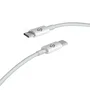 Subblim SUBBLIM PLUS Cable USB-C 100W 2 Metros Blanco PD 3.0 & QC 3.0 480 Mbps E-Marker Carga Rápida para iPhone 15 Samsung MacBook iPad Pro
