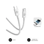 Subblim SUBBLIM PLUS Cable USB-C 100W 2 Metros Blanco PD 3.0 & QC 3.0 480 Mbps E-Marker Carga Rápida para iPhone 15 Samsung MacBook iPad Pro