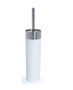 DKD Home Decor Escobillero Plateado Colección Baño Acero Transparent (Pack de 2)