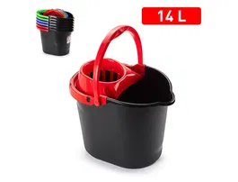 Plasticforte Cubo Fregona New Black Clean 14L Negro