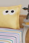 L'essentiel linge de maison Funny Cizgili - Yellow Juego de Sábanas Individuales, Amarillo, 65% Algodón/35% Poliéster, 120 Hilos, Funda 100x200 cm + Funda Almohada 50x70 cm