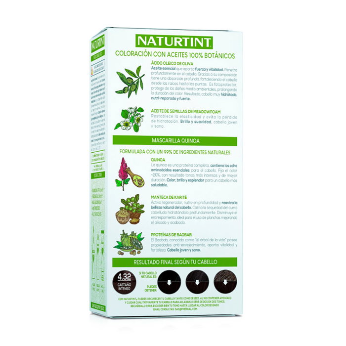 NATURTINT Tinte sin Amoniaco #4.32-Castaño Intenso Gel 170 ml NATURTINT Tinte sin Amoniaco #4.32-Castaño Intenso Gel 170 ml