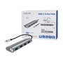 LogiLink Hub USB 3.2 Gen1 con 4 puertos, USB-C, aluminio, gris