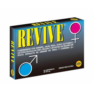 ROBIS Revive 60Comprimidos | Suplemento Revitalizante para Potencia, Vitalidad y Agotamiento | Ginseng Coreano, Jalea Real