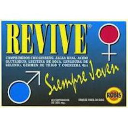 ROBIS Revive 60Comprimidos | Suplemento Revitalizante para Potencia, Vitalidad y Agotamiento | Ginseng Coreano, Jalea Real