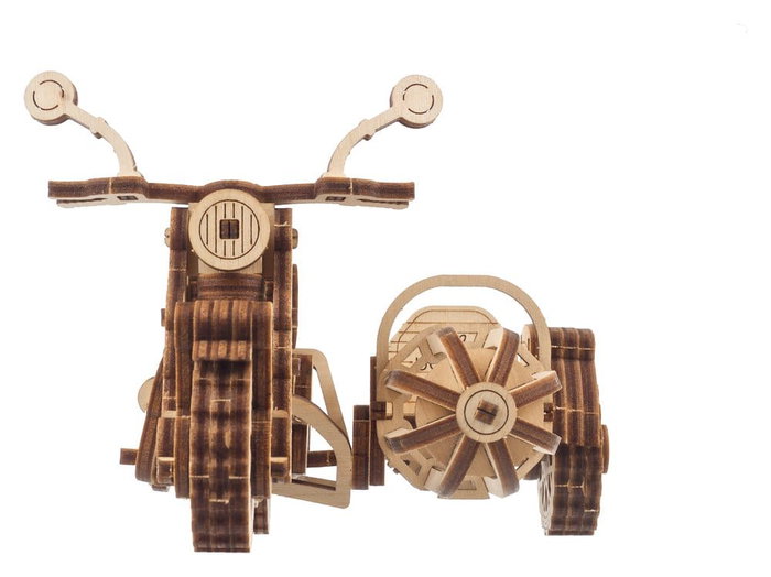 Ugears Harry Potter Maqueta de madera Motocicleta voladora de Hagrid con Sidecar