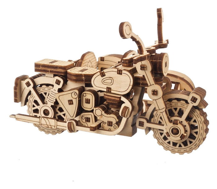 Ugears Harry Potter Maqueta de madera Motocicleta voladora de Hagrid con Sidecar