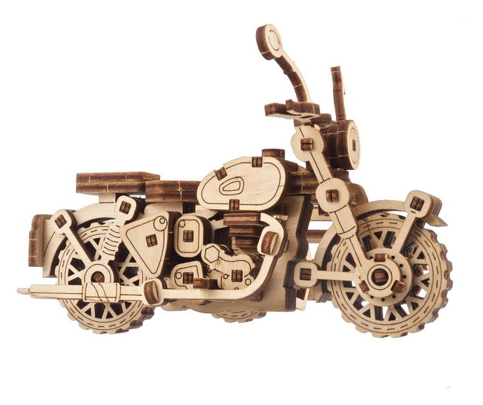 Ugears Harry Potter Maqueta de madera Motocicleta voladora de Hagrid con Sidecar