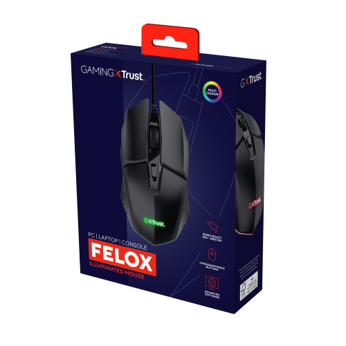 Trust GXT 109 Felox Gaming Mouse Negro Trust GXT 109 Felox Gaming Mouse Negro