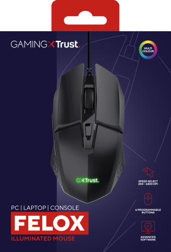 Trust GXT 109 Felox Gaming Mouse Negro Trust GXT 109 Felox Gaming Mouse Negro