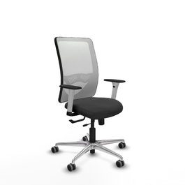 PIQUERAS Y CRESPO Silla de oficina Zulema Gris oscuro y Blanco