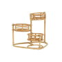 DKD Home Decor Conjunto de 3 Maceteros de Ratán Natural 48x28x45 cm
