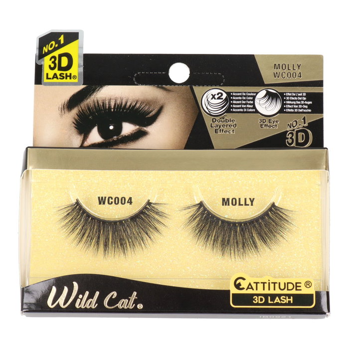 Ebin New York Wild Cat Lash Molly Pestañas Postizas 3D