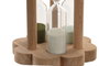 DKD Home Decor Reloj de Arena Madera y Cristal Verde