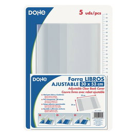 Forro Ajustable Pvc Trans.120Μ 30X53 Cm Pack De 5
