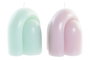 DKD Home Decor Velas de Cera de Parafina Surtidas Rosa Palo y Turquesa