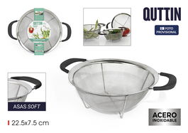 Quttin Escurridor Acero con Asas Soft 22.5 cm (12 Unidades)