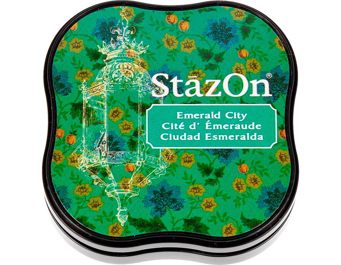 Tsukineko STAZON MIDI Almohadilla de Tinta Esmeralda 58x58mm Tsukineko STAZON MIDI Almohadilla de Tinta Esmeralda 58x58mm