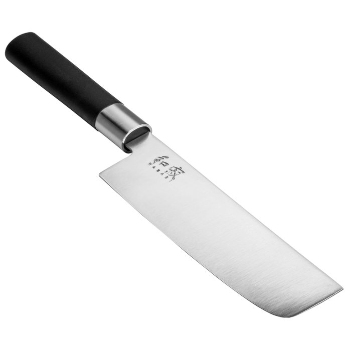 Kai Wasabi Nakiri 16,5 cm Black de acero inoxidable con mango de bambú-polipropileno de color plata/negro SkU: B1BVSGLXM9