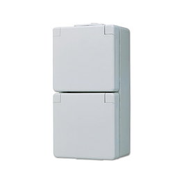 Jung 622 W AP/WD Doble toma de corriente vertical