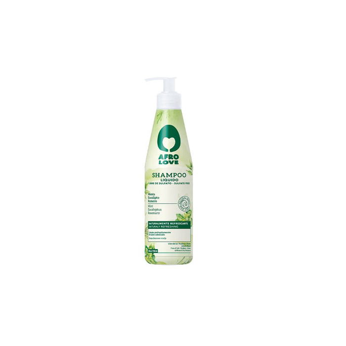 Afro Love Champú Líquido Libre de Sulfatos Refrescante 290ml