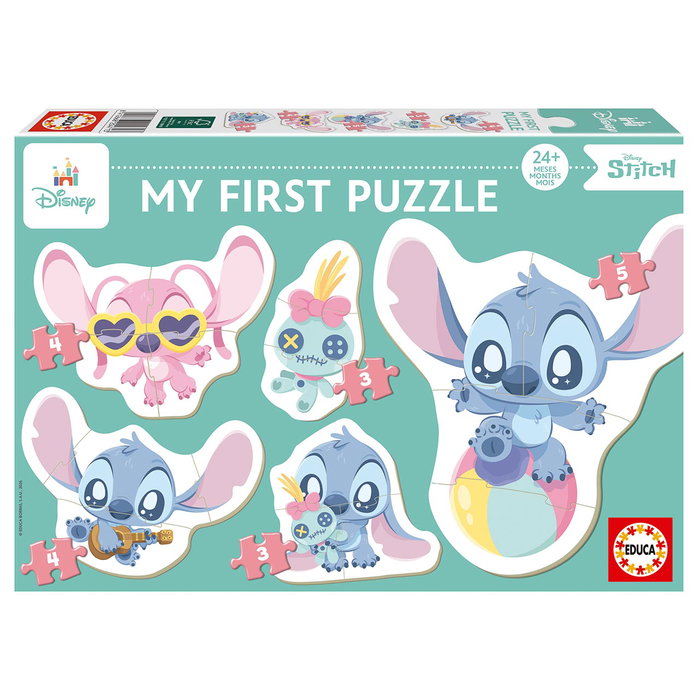 Educa Disney My First Puzzles Stitch 20471 - 5 Puzzles Progresivos de 3 a 5 Piezas +2 años - Español Educa Disney My First Puzzles Stitch 20471 - 5 Puzzles Progresivos de 3 a 5 Piezas +2 años - Español