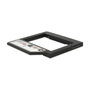 DeLOCK 62669 Caddy Slim Adaptador de Montaje 5.25" para 1 HDD SATA 2.5" de 9.5 mm, Color Negro