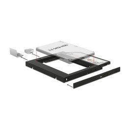 DeLOCK 62669 Caddy Slim SATA 5,25 pulg. para 1 x 2,5 pulg. HDD SATA (10 mm)