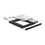DeLOCK 62669 Caddy Slim Adaptador de Montaje 5.25" para 1 HDD SATA 2.5" de 9.5 mm, Color Negro