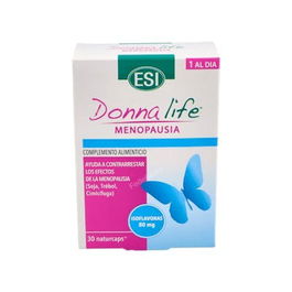 TREPATDIET-ESI Donnalife 30 Cápsulas, Suplemento para la Menopausia con Isoflavonas de Soja y Trébol Rojo