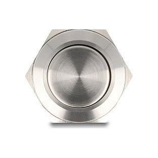 DeLOCK 22042 Interruptor pulsador 2 polos Plata