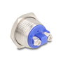 DeLOCK 22042 Interruptor pulsador 2 polos Plata
