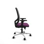 PIQUERAS Y CRESPO Silla de oficina Cilanco con mecanismo Sincro/Traslack, Morado y Gris
